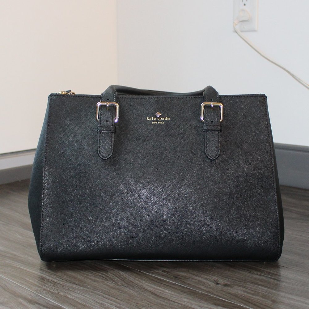 Kate Spade Black Leather Satchel
